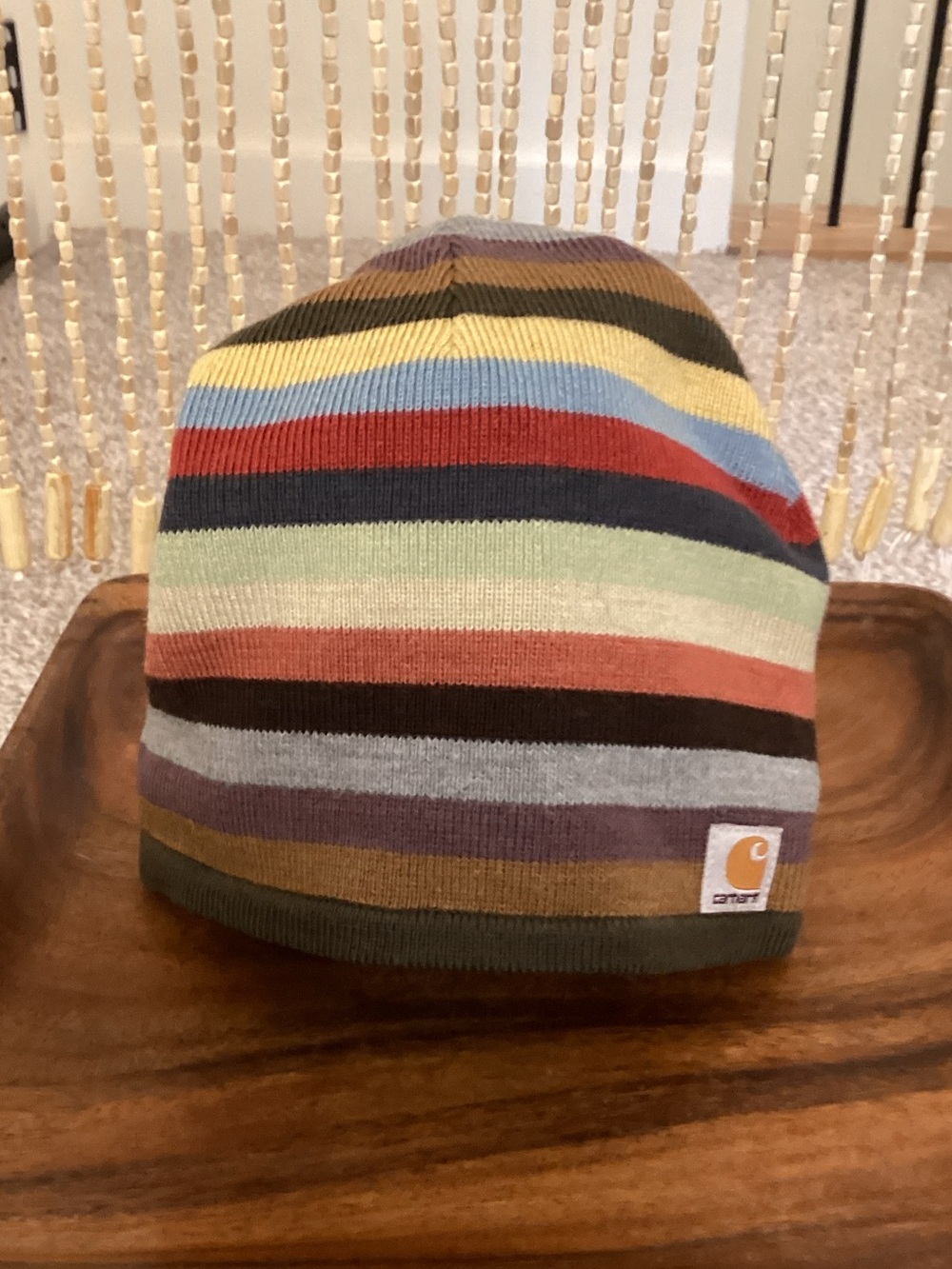 Carhartt Striped Multicolor Rib Knit Beanie